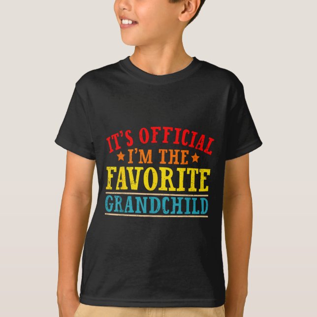 It's I'm The Favorite Granhild Funny Family  T-Shirt (Vorderseite)