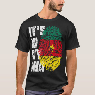 ITS IN MEINER DNA Kamerunon Flag Boy Girl Gift T-Shirt