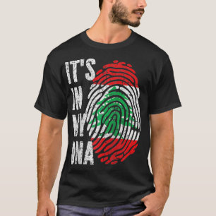 ITS IN MEY DNA Libanon Flag Libanon Raglan Basebal T-Shirt