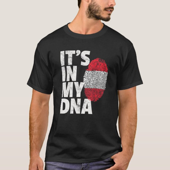 IT's IN MY DNA Austrian Austria Flag T Gift Men Wo T-Shirt (Vorderseite)