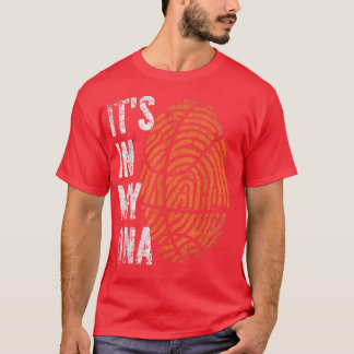It's In My Dna Basketball Fingerprint Basketb T-Shirt