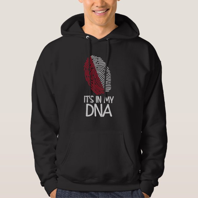 It's In My DNA   Proud Polish Flag Fingerprint Hoodie (Vorderseite)