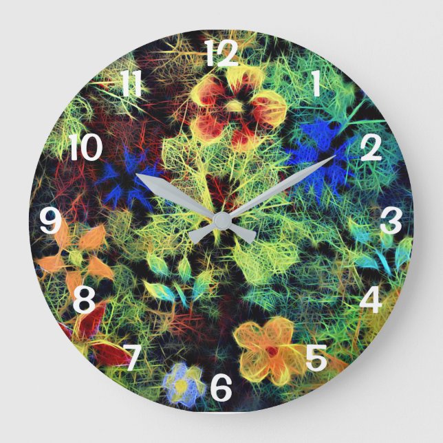 It's In the Colours Round Clock Große Wanduhr (Vorderseite)