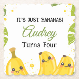 It's Just Bananas Any Age Birthday Party Untersetzer
