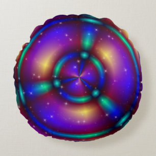 IT'S MAGIC Apopphysis Fractal + your idea Rundes Kissen