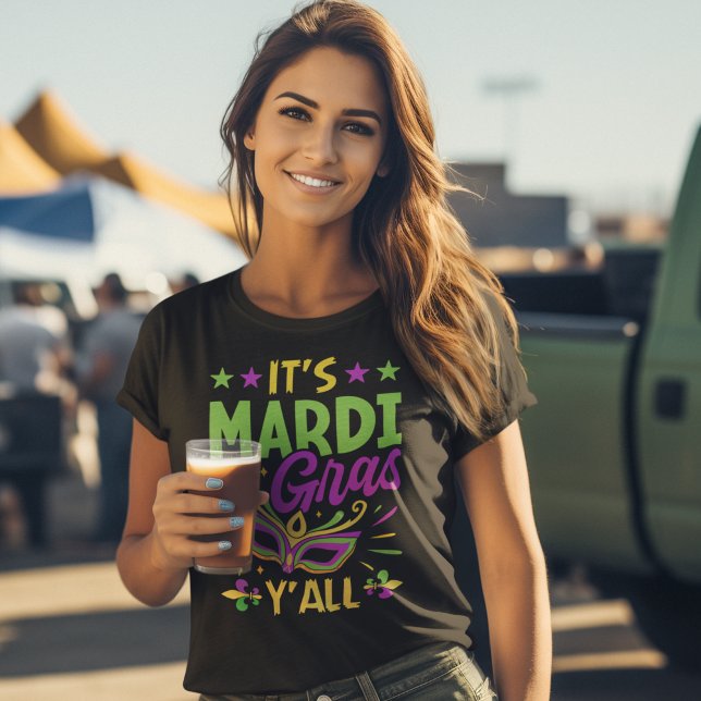 It's Mardi Gras y'all, Funny Mardi Gras Tri-Blend Shirt (Von Creator hochgeladen)