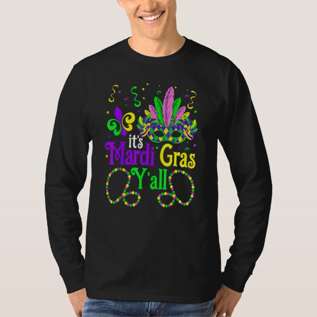 It's Mardi Gras Y'all Funny Parade Lovers T-Shirt (Vorderseite)