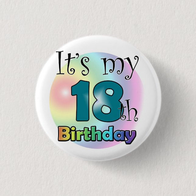 It's my 18th Birthday Button (Vorderseite)