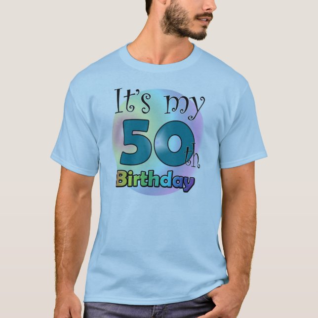 It's my 50th Birthday (Blue) T-Shirt (Vorderseite)