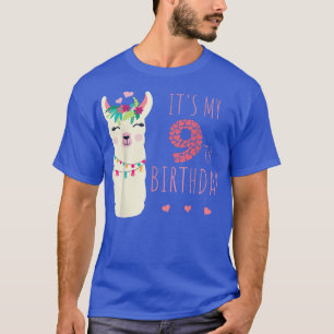 It's My 9th Birthday Nine Year Old Girl Birthday C T-Shirt