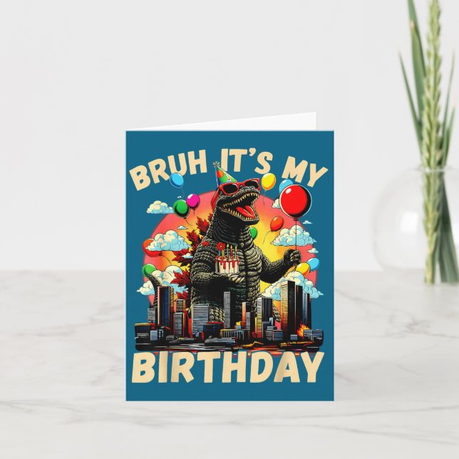 It's My Birthday Kaiju Birthday Party Japan Monste Karte (Vorderseite)