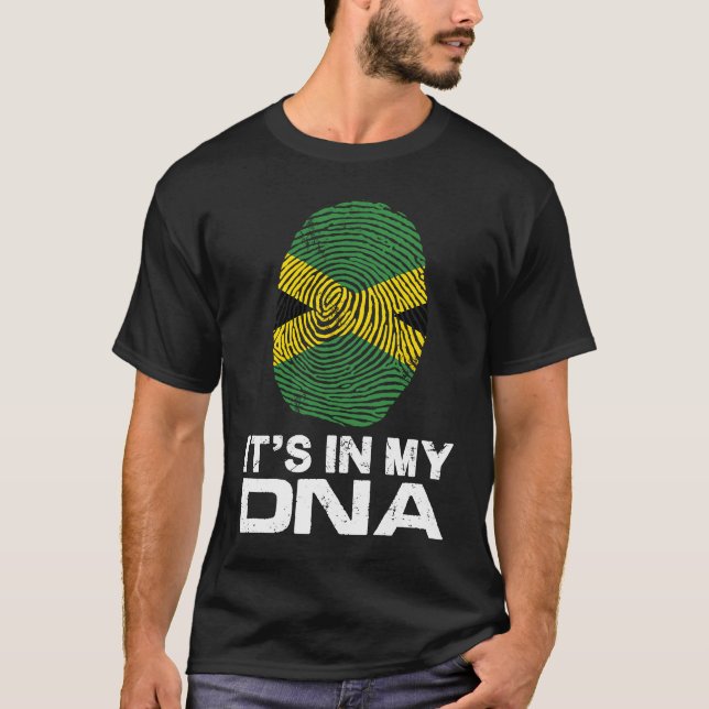 IT'S MY DNA IN flag national pride fingerprint Jam T-Shirt (Vorderseite)