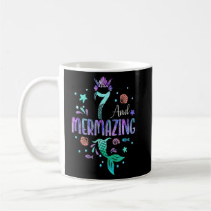 Its My Mermazing 7th Birthday Mermaid Girl Theme 7 Kaffeetasse