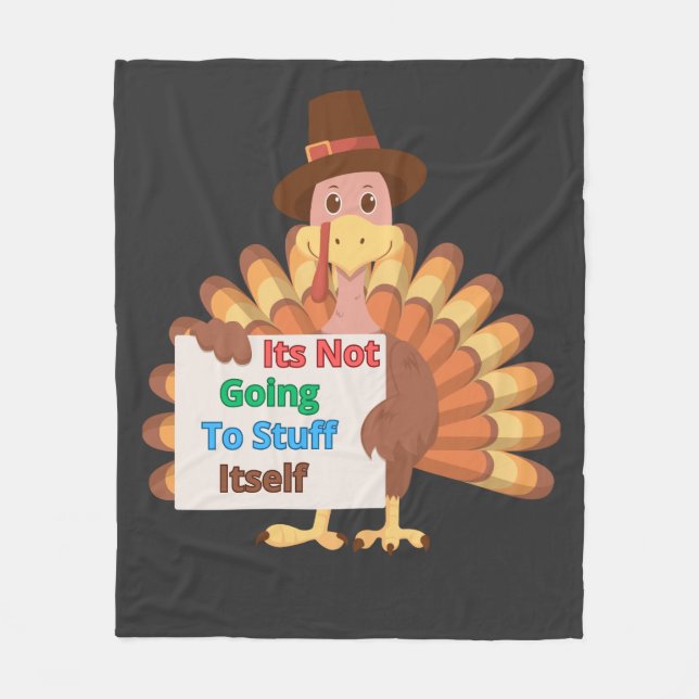 Its Not Going To Stuff Itself Fleecedecke (Vorderseite)