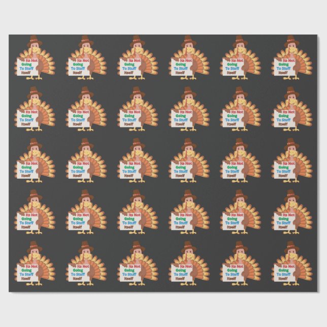 Its Not Going To Stuff Itself Geschenkpapier (Flach)