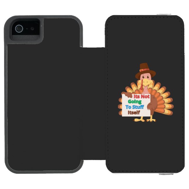 Its Not Going To Stuff Itself Incipio iPhone Geldbeutel-Hülle (Folio Geöffnet)