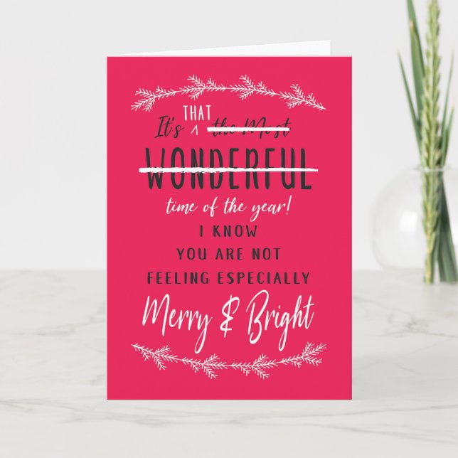 It's Not That Wonderful Empathy Card Karte (Vorderseite)