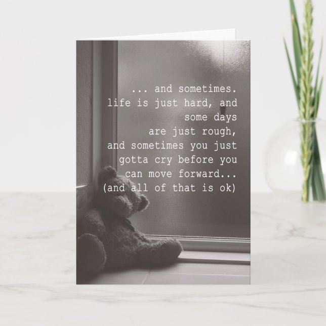 it's OK not to be OK Encouragement Card Karte (Vorderseite)