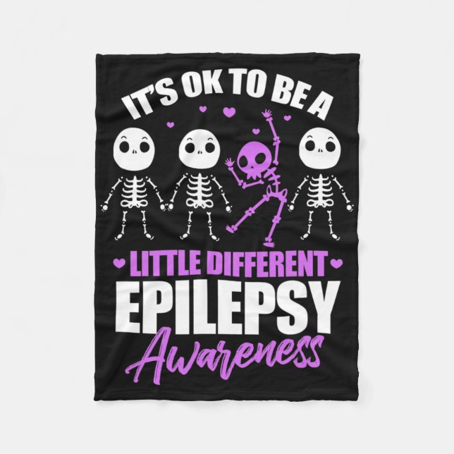 Its Ok To Be A Little Different Epilepsy Awareness Fleecedecke (Vorderseite)