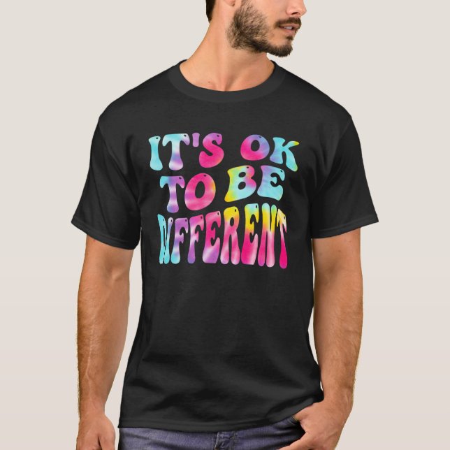 Its Ok To Be Different Autism Awareness Women Girl T-Shirt (Vorderseite)