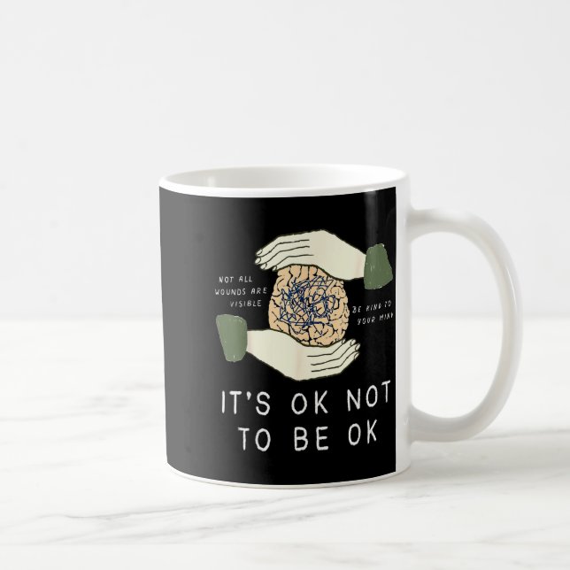 Its Ok To Not Be Ok Suicide Prevention Awareness B Kaffeetasse (Rechts)