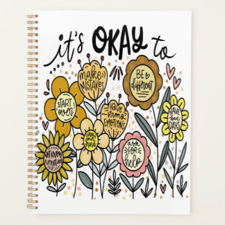 It's Okay To Boho Floral Planner Planer
