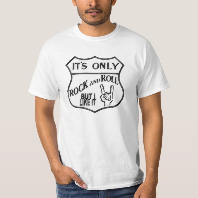 It's Only Rock -1 - Tshirt Stencil Custom (Vorderseite)