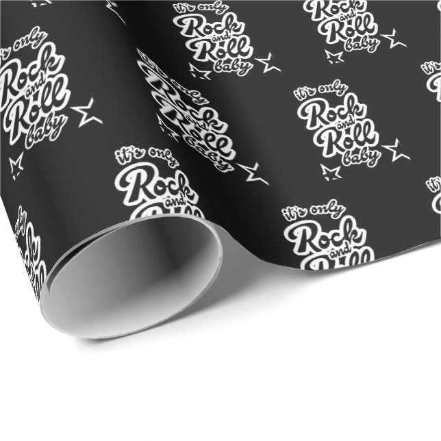 Its Only Rock and roll Baby Geschenkpapier (Rolleneckpunkt)
