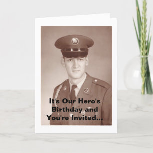 It's Our Hero's Birthday and You're In... Einladung