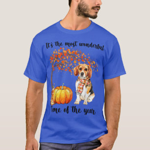 It's The Most Wonderful Autumn Time Beagle Scarf P T-Shirt