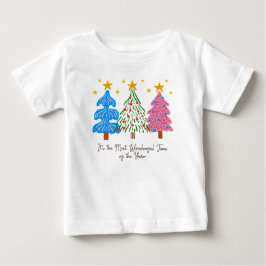 It's The Most Wonderful Time Christmas Baby T-shirt