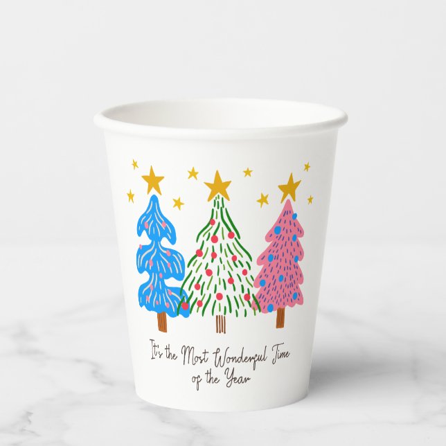 It's The Most Wonderful Time Christmas  Pappbecher (Vorderseite)