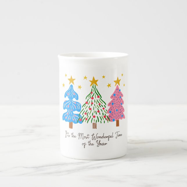 It's The Most Wonderful Time Christmas  Prozellantasse (Vorderseite)