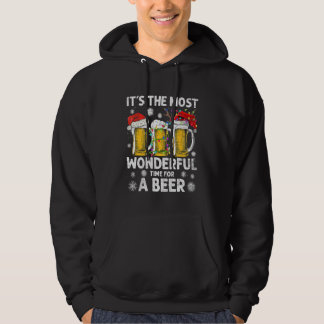 Its The Most Wonderful Time For A Beer Xmas Lights Hoodie