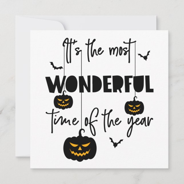 It's the Most Wonderful Time of the Year Halloween Einladung (Vorderseite)
