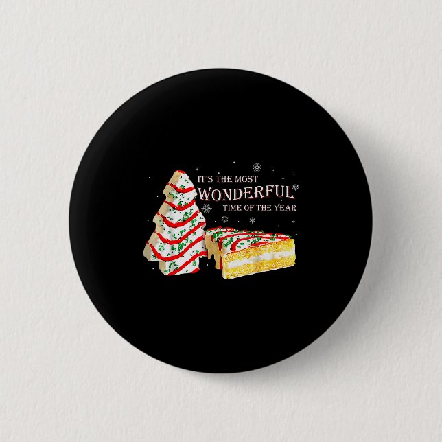 Its The Most Wonderful Time Of The Year Snack Cake Button (Vorderseite)