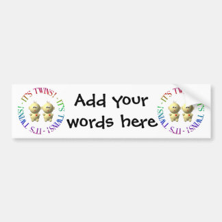 It's twins! autoaufkleber