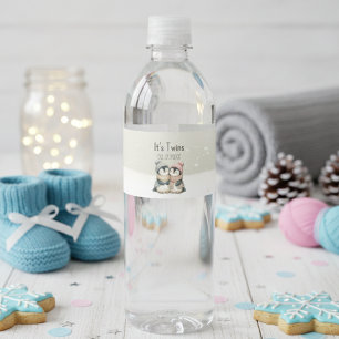 It's Twins Winter Pinguin Baby Shower Thema
