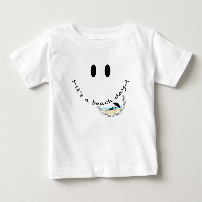 It's Zu Beach Day - Hilton Head, South Carolina Baby T-shirt (Vorderseite)
