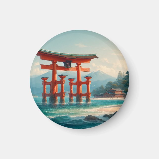 Itsukushima Torii, Itsukushima-Schrein, Miyajima Magnet (Vorne)