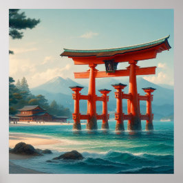 Itsukushima Torii, Itsukushima-Schrein, Miyajima Poster