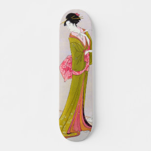 Itsutomi von Eishi Hosoda japanese woodblock geish Skateboard