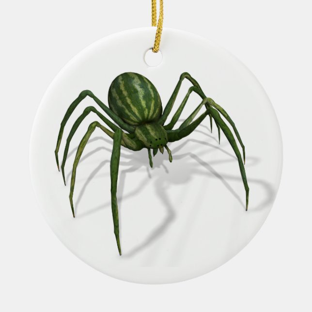 Itsy Bitsy Melon Spider Keramik Ornament (Vorne)