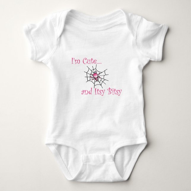 Itsy Bitsy Spider Girl Baby Strampler (Vorderseite)