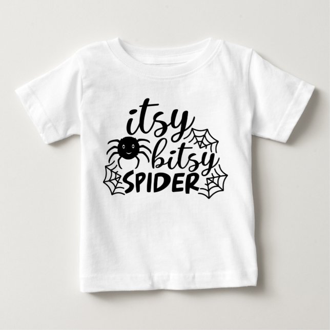 Itsy Bitsy Spider Halloween Baby T-shirt (Vorderseite)