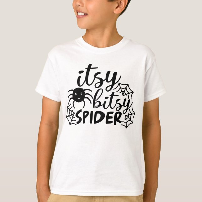 Itsy Bitsy Spider Halloween T-Shirt (Vorderseite)