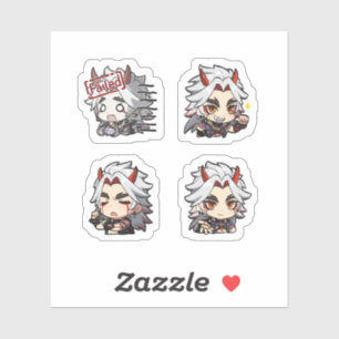 Itto Genshin Impact 4er Stickerbogen Aufkleber