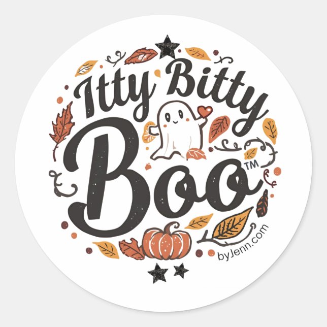 Itty Bitty Boo Sticker (Vorderseite)