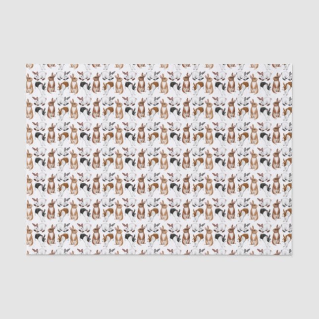 Itty Bitty Häschen-Seidenpapier Seidenpapier (Vorderseite)