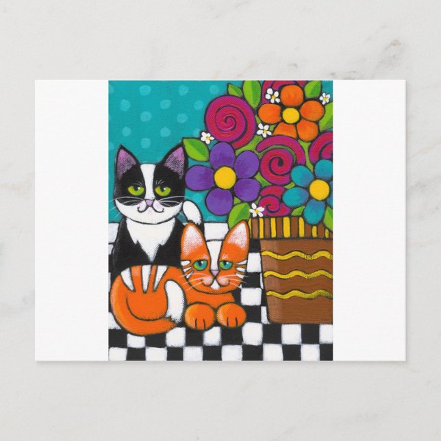 Itty Bitty Kätzchens Postkarte (Vorderseite)